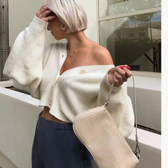 JW PEI Crocodile-Embossed Eva Shoulder Handbag - Picture 10 of 14